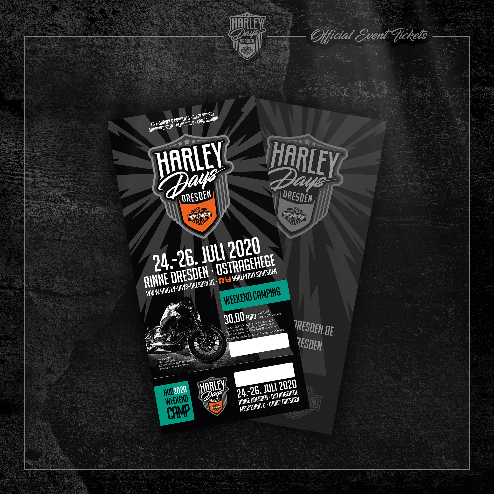 Harley Days Dresden – Ticket Weekend Camping Harley Days Dresden - Ticket Weekend Camping