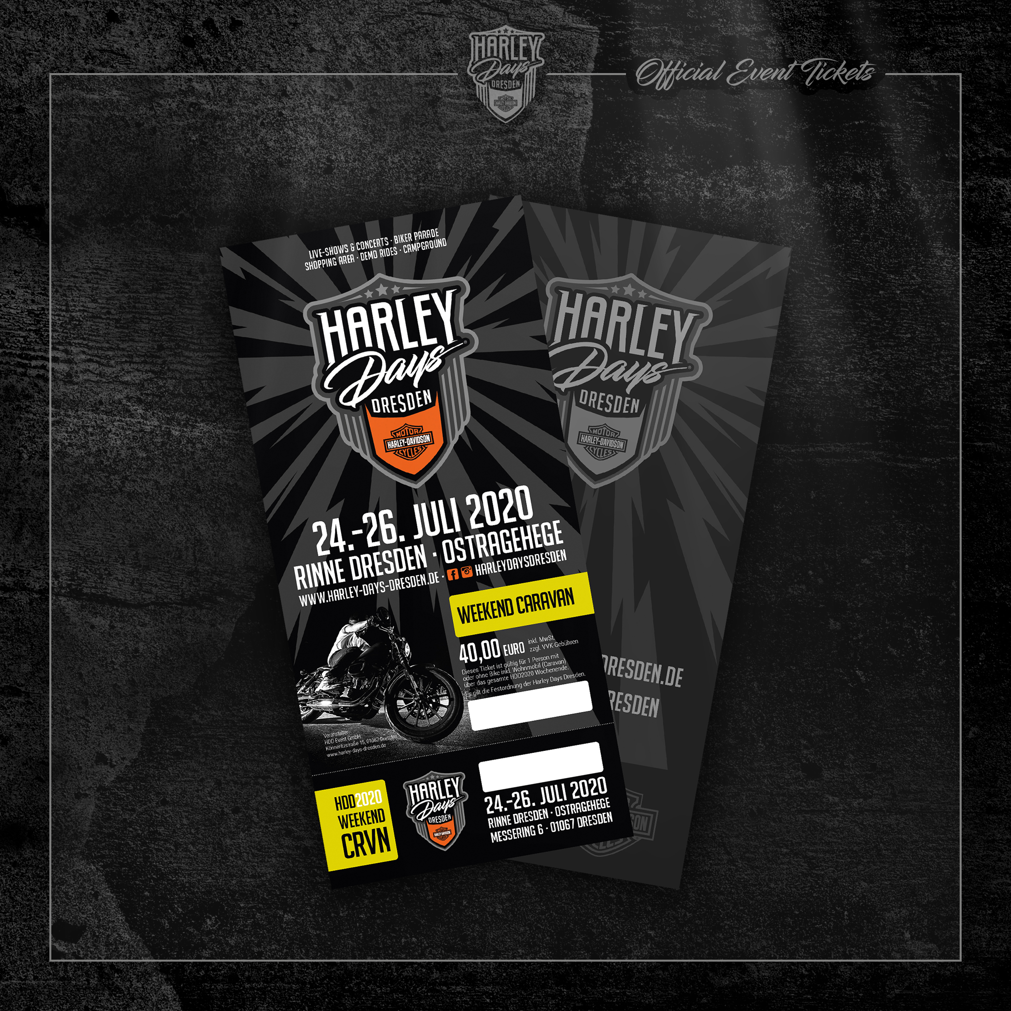 Harley Days Dresden – Ticket Weekend Caravan Harley Days Dresden - Ticket Weekend Caravan